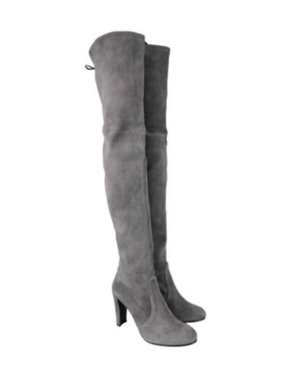 Stuart Weitzman Slate Suede Alllegs Over-the-Knee Suede High Heel Boots
